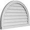 Ekena Millwork Round Top Surface Mount PVC Gable Vent w/ 2"W x 2"P Brickmould Sill Frame, 34"W x 22"H GVPRT34X2203SN - alternate 4